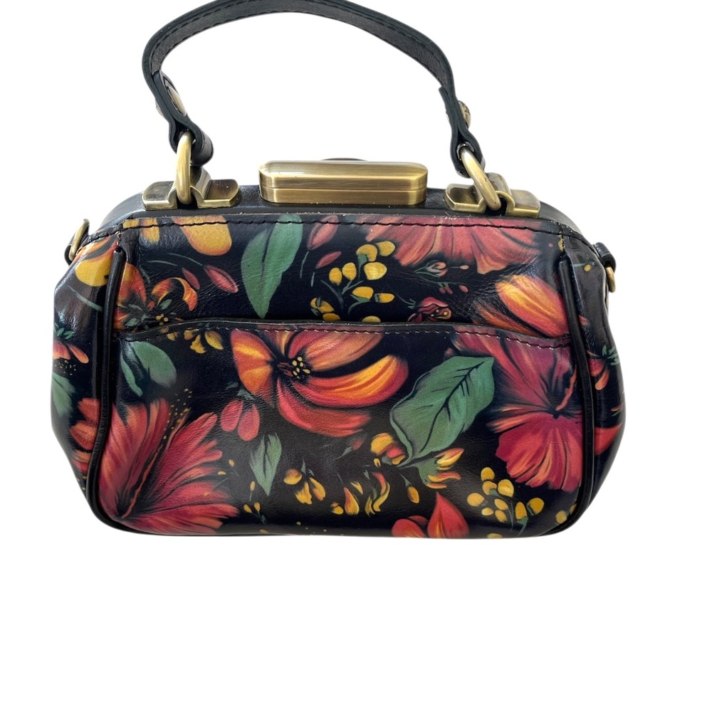 Patricia Nash black leather floral purse - excellent condition! - Picture 2 of 3
